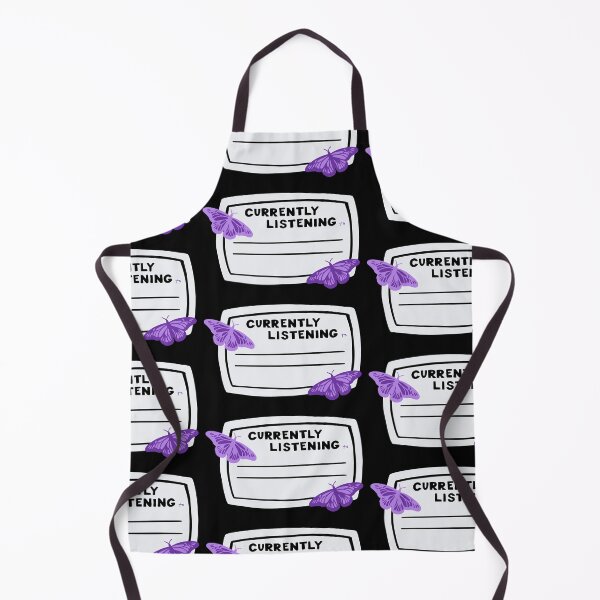 Item preview, Blank Currently Listening to Purple Butterfly Composition Notebook Sticker designed and sold by notastranger.