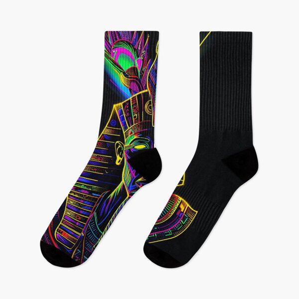 Item preview, Egyptian Pharaoh Neon Art 3 designed and sold by AstroRisq.