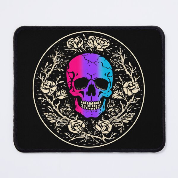Item preview, Goth Skull and Roses Androgynous Pride Flag, Subtle Gothic Skull Androgynous Design designed and sold by Travelslightly.