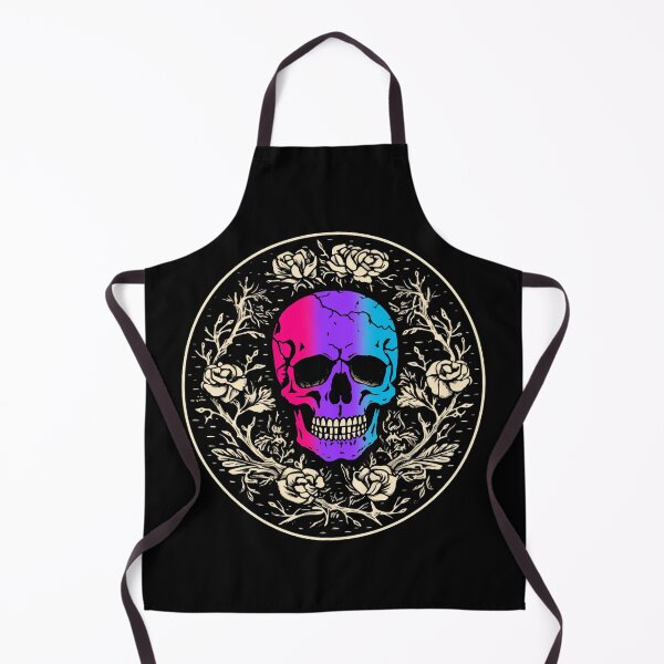 Item preview, Goth Skull and Roses Androgynous Pride Flag, Subtle Gothic Skull Androgynous Design designed and sold by Travelslightly.