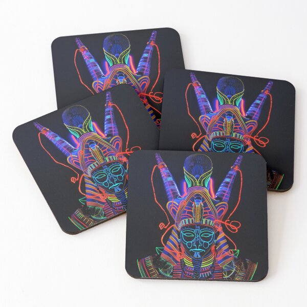 Item preview, Egyptian Pharaoh Neon Art 4 designed and sold by AstroRisq.