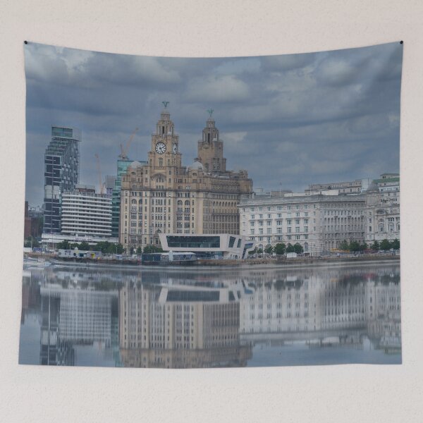 Item preview, Liverpool Skyline Reflection designed and sold by rawshutterbug.