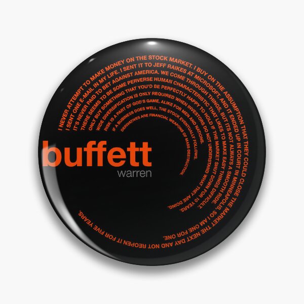 Item preview, Warren Buffett famous quotes poster [orangered] designed and sold by CMYKStudio.