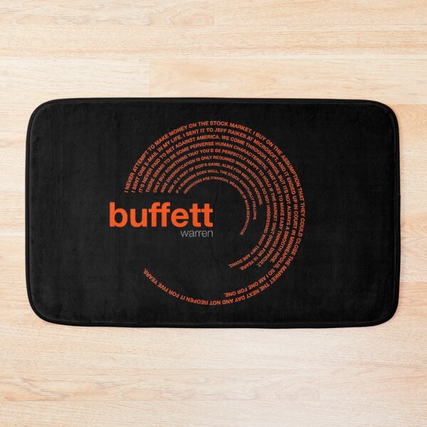 Item preview, Warren Buffett famous quotes poster [orangered] designed and sold by CMYKStudio.