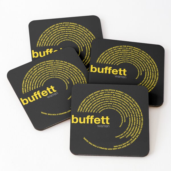 Item preview, Warren Buffett famous quotes poster [gold] designed and sold by CMYKStudio.