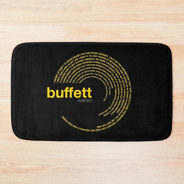 Item preview, Warren Buffett famous quotes poster [gold] designed and sold by CMYKStudio.