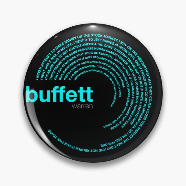 Item preview, Warren Buffett famous quotes poster [aqua] designed and sold by CMYKStudio.