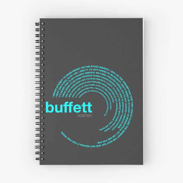 Item preview, Warren Buffett famous quotes poster [aqua] designed and sold by CMYKStudio.