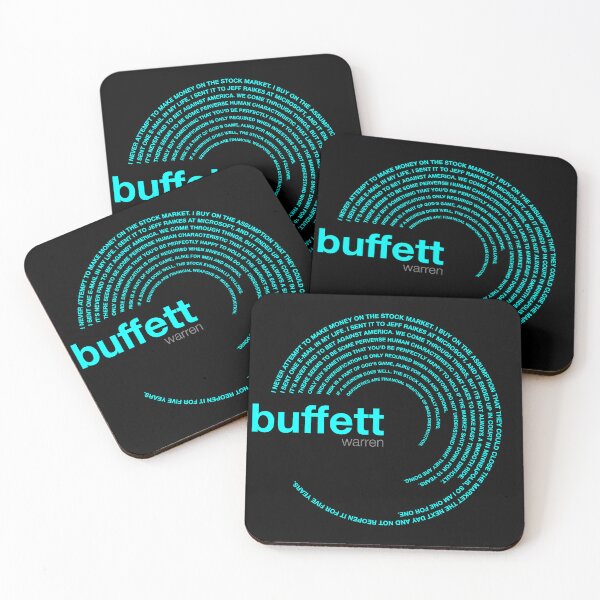 Item preview, Warren Buffett famous quotes poster [aqua] designed and sold by CMYKStudio.