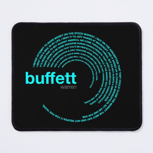 Item preview, Warren Buffett famous quotes poster [aqua] designed and sold by CMYKStudio.