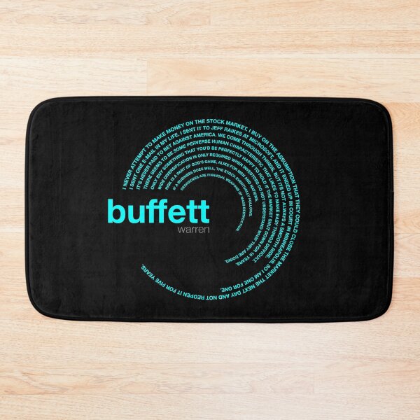 Item preview, Warren Buffett famous quotes poster [aqua] designed and sold by CMYKStudio.
