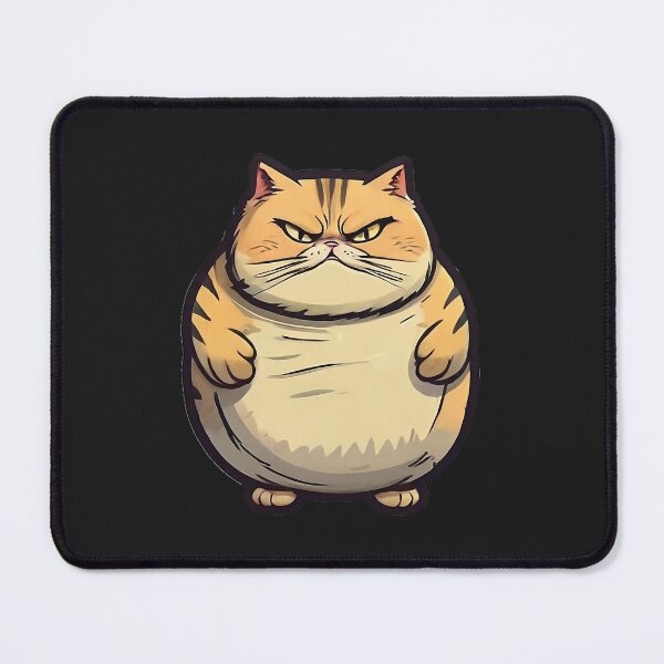 Item preview, Cute chubby fat cat designed and sold by thesnakeater.