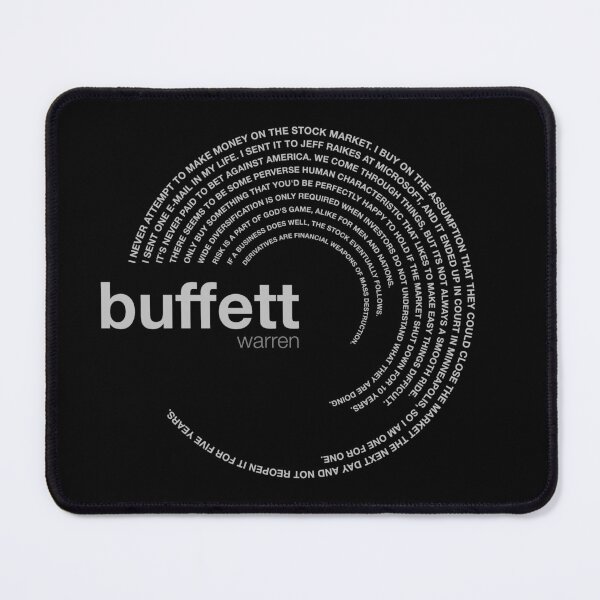 Item preview, Warren Buffett famous quotes poster [silver] designed and sold by CMYKStudio.