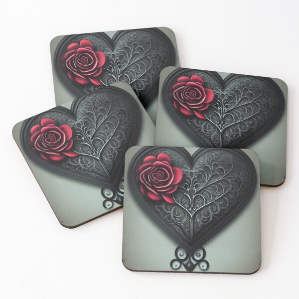 Item preview, Gothic Rose Heart designed and sold by BiancaDPetals.