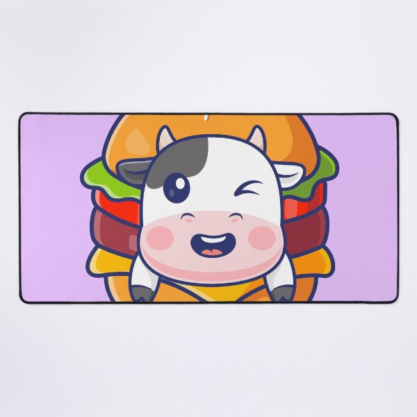 Item preview, Burger Buddy: Cute Cartoon Cow Vector Icon designed and sold by hjian8219.