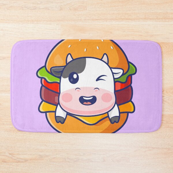 Item preview, Burger Buddy: Cute Cartoon Cow Vector Icon designed and sold by hjian8219.