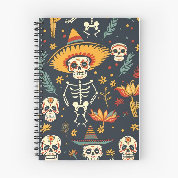 Item preview, Calaveras de Fiesta - Seamless Cinco Pattern designed and sold by SpendieSellers.