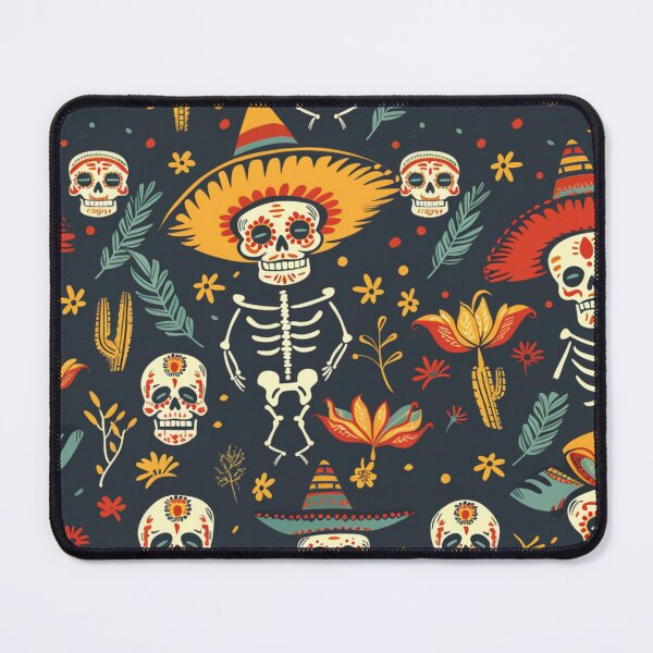 Item preview, Calaveras de Fiesta - Seamless Cinco Pattern designed and sold by SpendieSellers.