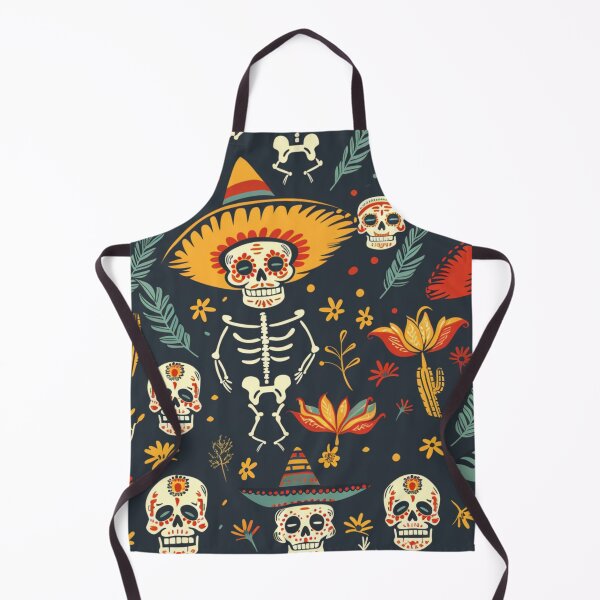 Item preview, Calaveras de Fiesta - Seamless Cinco Pattern designed and sold by SpendieSellers.