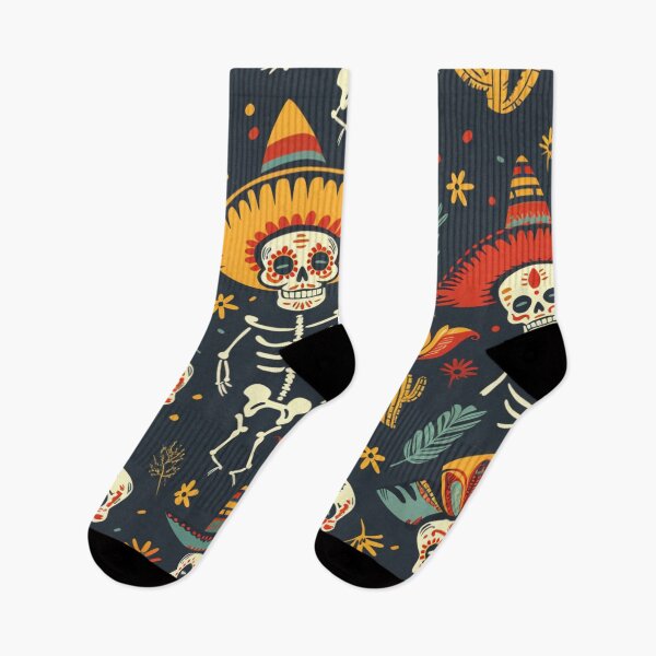 Item preview, Calaveras de Fiesta - Seamless Cinco Pattern designed and sold by SpendieSellers.