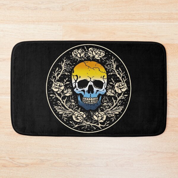 Item preview, Goth Skull and Roses AroAce Pride Flag, Subtle Gothic Skull AroAce Design  designed and sold by Travelslightly.