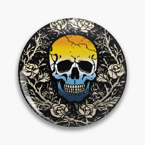 Item preview, Goth Skull and Roses AroAce Pride Flag, Subtle Gothic Skull AroAce Design  designed and sold by Travelslightly.
