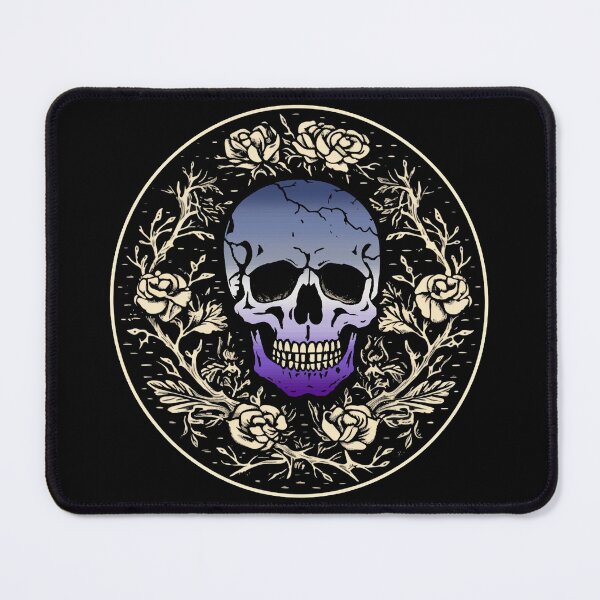 Item preview, Goth Skull and Roses Lesbian Butch Pride Flag, Subtle Gothic Skull Butch Design designed and sold by Travelslightly.