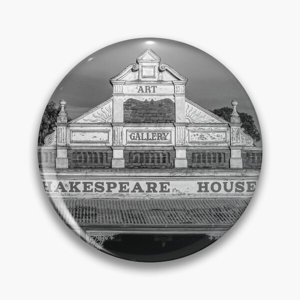 Item preview, Shakespeare House Art Gallery Building Facade Black and White - Maldon, Victoria, Australia designed and sold by Steven Jodoin.