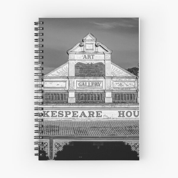 Item preview, Shakespeare House Art Gallery Building Facade Black and White - Maldon, Victoria, Australia designed and sold by Steven Jodoin.