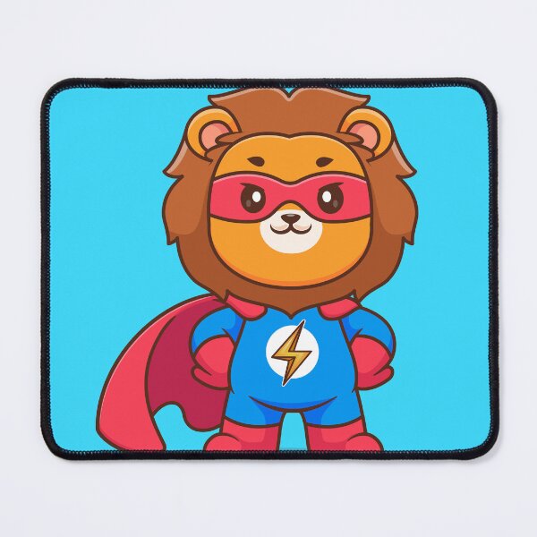 Item preview, "Lionhearted Hero: Cute Cartoon Lion Vector Icon" designed and sold by hjian8219.