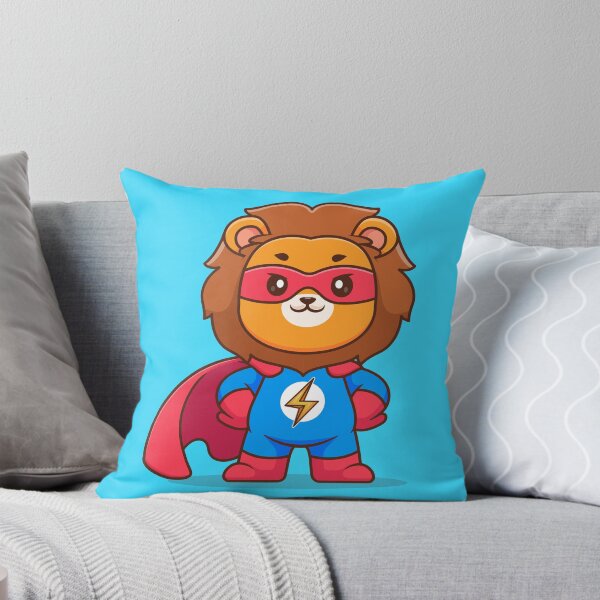 Item preview, "Lionhearted Hero: Cute Cartoon Lion Vector Icon" designed and sold by hjian8219.