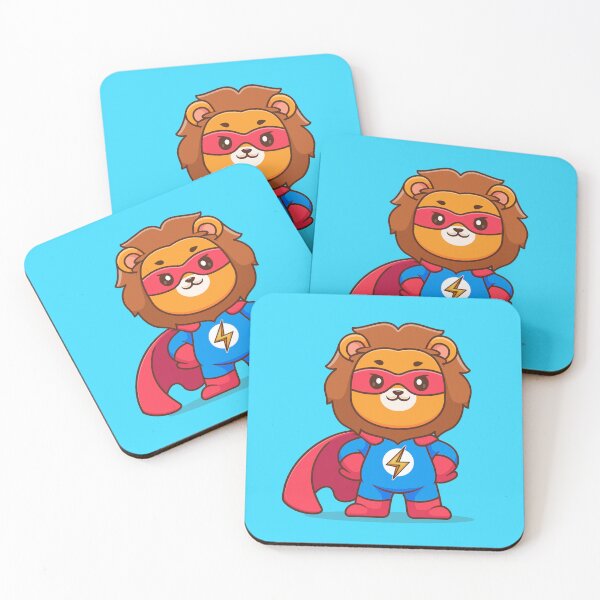 Item preview, "Lionhearted Hero: Cute Cartoon Lion Vector Icon" designed and sold by hjian8219.