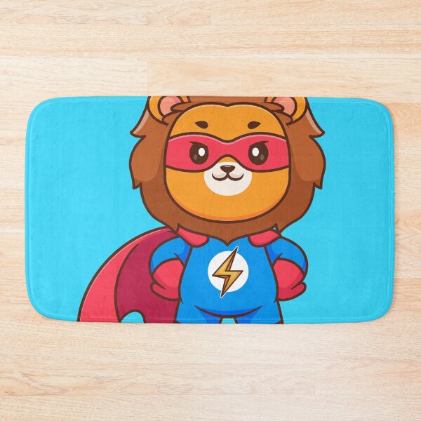 Item preview, "Lionhearted Hero: Cute Cartoon Lion Vector Icon" designed and sold by hjian8219.