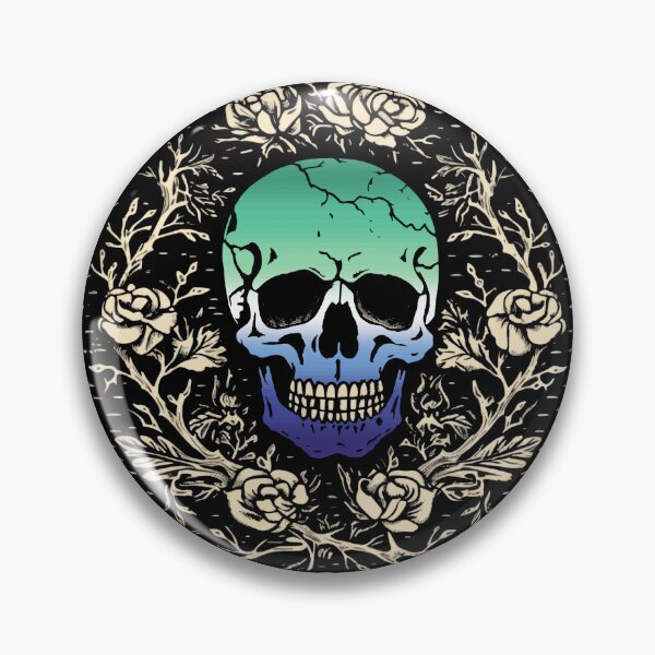Item preview, Goth Skull and Roses Gay MLM Pride Flag, Subtle Gothic Skull MLM Design  designed and sold by Travelslightly.
