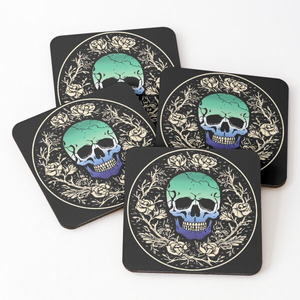 Item preview, Goth Skull and Roses Gay MLM Pride Flag, Subtle Gothic Skull MLM Design  designed and sold by Travelslightly.