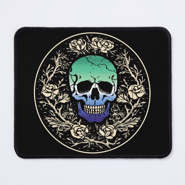 Item preview, Goth Skull and Roses Gay MLM Pride Flag, Subtle Gothic Skull MLM Design designed and sold by Travelslightly.