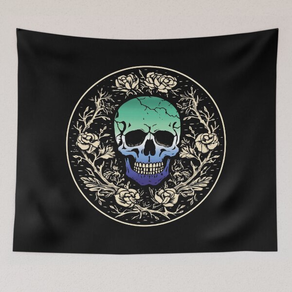 Item preview, Goth Skull and Roses Gay MLM Pride Flag, Subtle Gothic Skull MLM Design  designed and sold by Travelslightly.