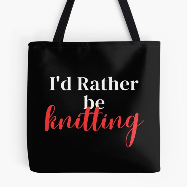 Item preview, I'd rather be knitting designed and sold by greenbluearts.