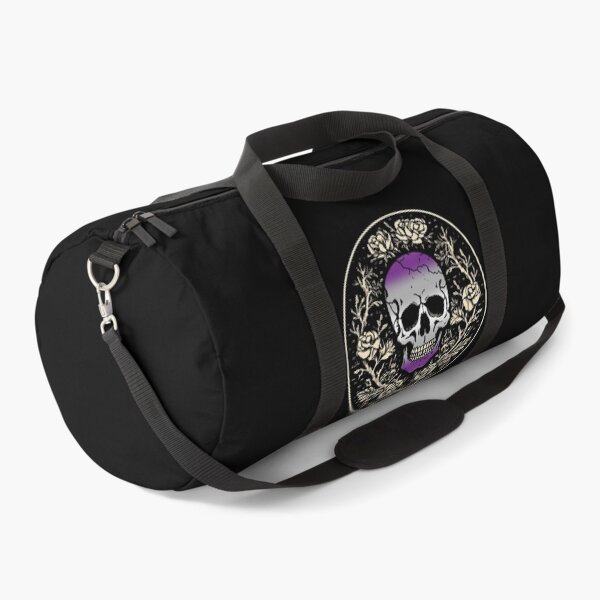 Item preview, Goth Skull and Roses Graysexual Pride Flag, Subtle Gothic Skull Greysexual Design  designed and sold by Travelslightly.