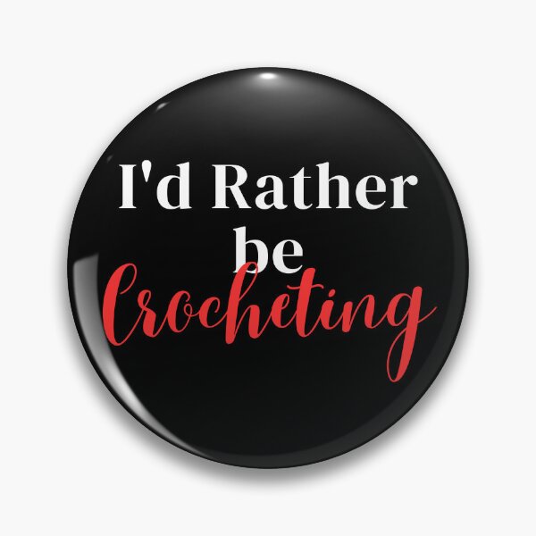 Item preview, I'd rather be quilting crocheting designed and sold by greenbluearts.
