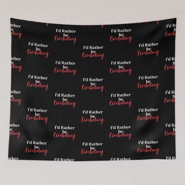 Item preview, I'd rather be quilting crocheting designed and sold by greenbluearts.
