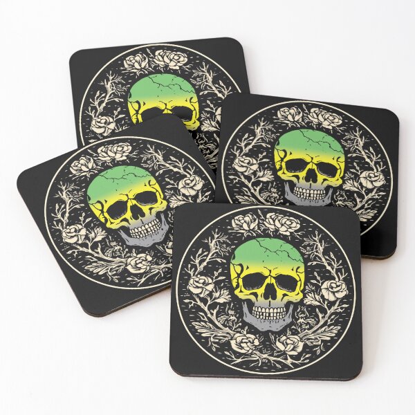 Item preview, Goth Skull and Roses Lithromantic Pride Flag, Subtle Gothic Skull Lithromantic Design  designed and sold by Travelslightly.