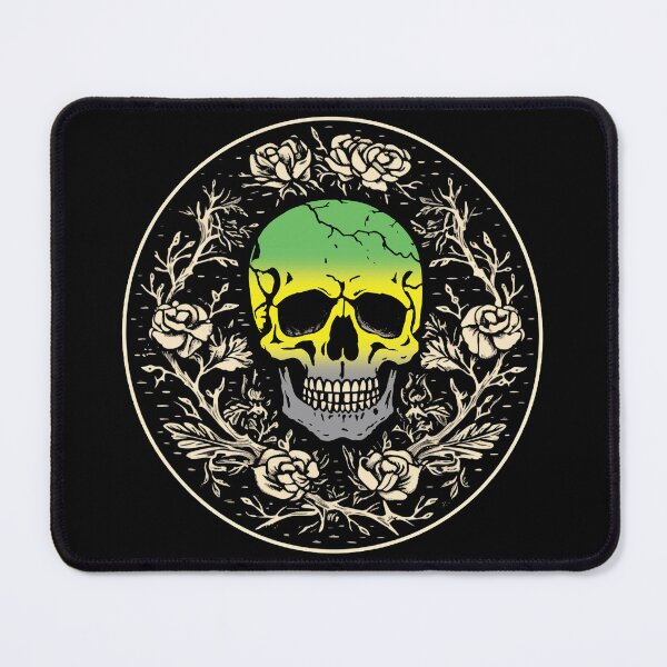 Item preview, Goth Skull and Roses Lithromantic Pride Flag, Subtle Gothic Skull Lithromantic Design  designed and sold by Travelslightly.