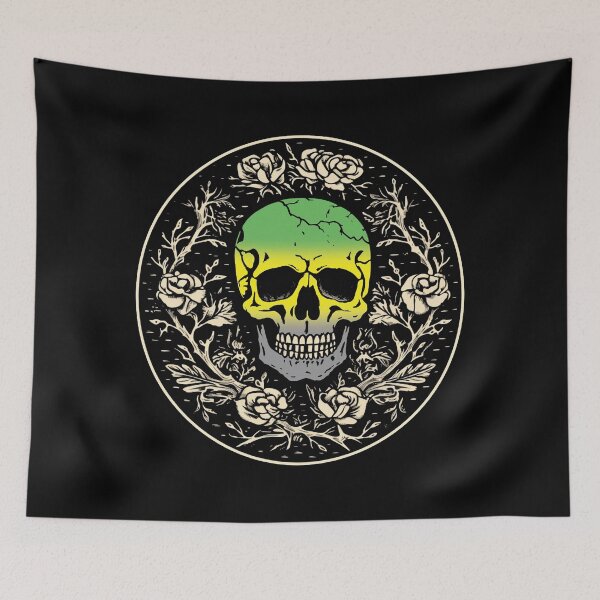 Item preview, Goth Skull and Roses Lithromantic Pride Flag, Subtle Gothic Skull Lithromantic Design  designed and sold by Travelslightly.