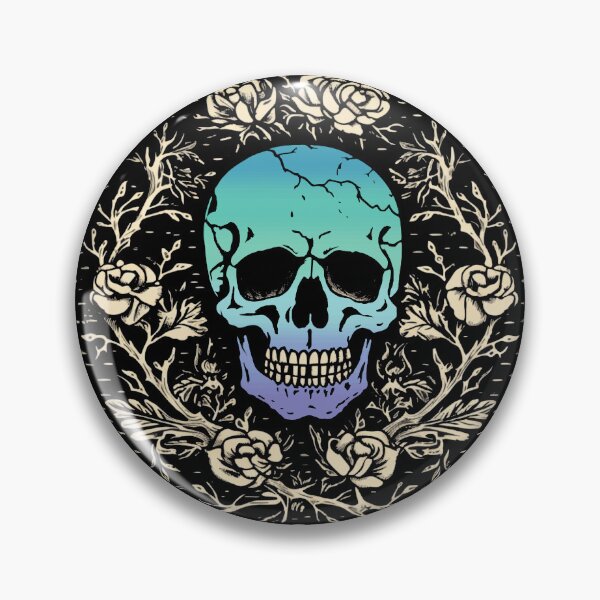 Item preview, Goth Skull and Roses Neptunic Pride Flag, Subtle Gothic Skull Neptunic Design  designed and sold by Travelslightly.