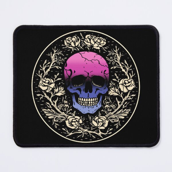 Item preview, Goth Skull and Roses Omnisexual Pride Flag, Subtle Gothic Skull Omni Design  designed and sold by Travelslightly.