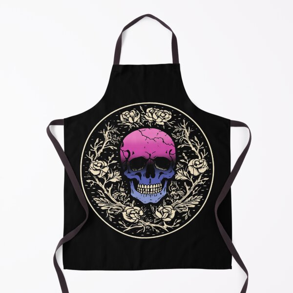 Item preview, Goth Skull and Roses Omnisexual Pride Flag, Subtle Gothic Skull Omni Design designed and sold by Travelslightly.