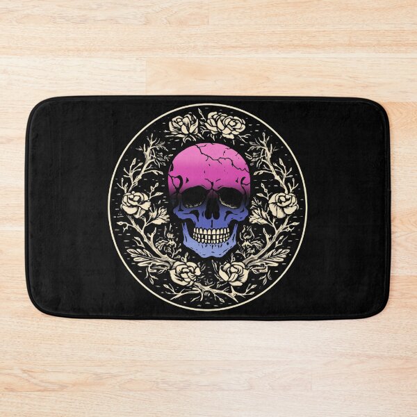 Item preview, Goth Skull and Roses Omnisexual Pride Flag, Subtle Gothic Skull Omni Design  designed and sold by Travelslightly.