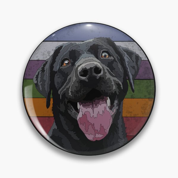 Item preview, Vintage Black Happy Lab Retro Dog designed and sold by Just-Arts-4U.
