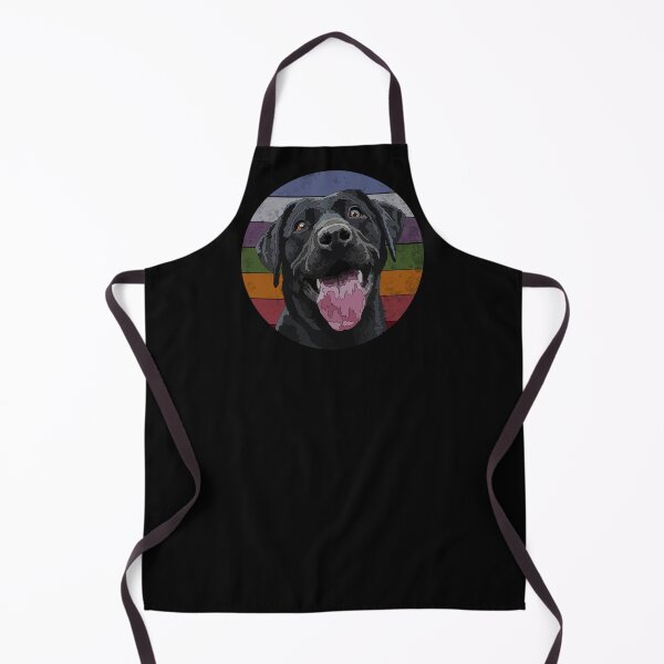 Item preview, Vintage Black Happy Lab Retro Dog designed and sold by Just-Arts-4U.